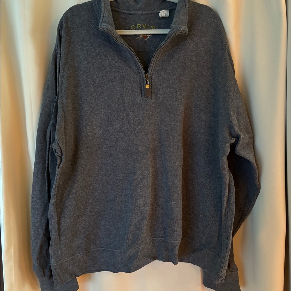 ORVIS QUARTER ZIP SWEATER/SWEATSHIRT